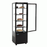 Vitrine réfrigérée panoramique avec porte incurvée - série C - noire 235L - Polar - CX573_3