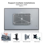Panel PC industriel fanless 21,5 pouces pour supervision, HMI et automatisation - EVI-215WAC, écran tactile capacitif, IP66_3