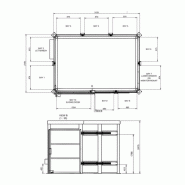 Cabine de soudage laser classe 4 - 3x2m avec porte coulissante_3