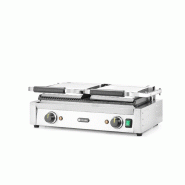 Grill de contact modèle double 1/2 rainuré 1/2 lisse inf.475x230mm HENDI_3