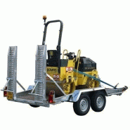Remorque porte-engins avec PTAC de 2500 kg et roues 175R14C