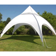 Tente dôme publicitaire 6 m avec monture en tubes aluminium - g2m