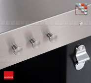 Chariot robuste Alfa Pizza avec poignée en inox et accessoires intégrés