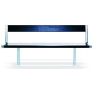 Banc public Pixbo réf 8037076 - Hags - Noir/Galvanisé - Scellement béton_3