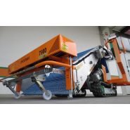 Récolteuse électrique automotrice 7400 Electro Herbex - Ortomec SRL - largeur de tête de récolte 130 à 180 cm, idéale pour serres et légumes comme valériane_3