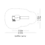 Structure multi-jeux Unimini Jarro - 3 à 5 ans - 8046525 - Hags - Poteaux bois et panneaux HPL_3