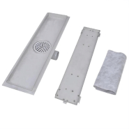 Vidaxl drain de douche linéaire 2 pcs 530 x 140 mm acier inoxydable 275947_3