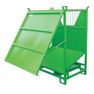 Benne à fond incliné (BAFI) - 1500 litres - Fabrication française - Collecte cartons et plastiques_3