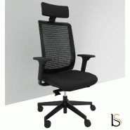 Fauteuil Manager Wi max dossier résille - Sokoa - Noir, Oui, Non, Classique_3