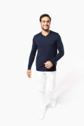 Pull Mérinos col V homme - Réf: PK910 - Kariban Premium - 100% laine extra-fine peignée_3