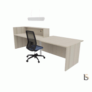 Banque d'accueil design avec accès PMR Z2 - Officity - 206, Gauche, Orme blanchi_3