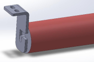 Equerre fixation rouleau de retour bande transporteuse_3