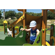 Jeu combiné de plein air pour école, camping, espace vert municipaux,... - Tranche d'âges : 6 mois à 6 ans - Safari 2000_3