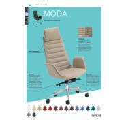 Siège en cuir véritable avec mécanisme synchrone pour un confort optimal