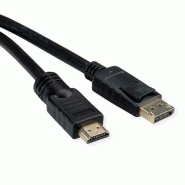 Roline câble displayport dp - uhdtv, m/m, noir, 7,5 m_3