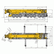 Modèle Liebherr LTM 1650-8.1 avec contrepoids total de 175 tonnes