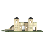 Structure multi-activités métallique forteresse - 1kasp0020-c - Ludoparc - 3 tours avec ossature inox, planchers à 150 cm_3