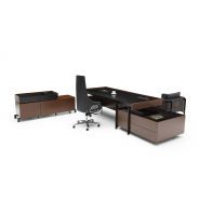 Theo - Bureau de direction - Bürotime - Bois naturel - Design inspiré du mouvement De Stijl_3