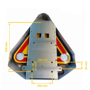 Triflash relevage électrique 500mm - Carter aluminium - 6 plots LED puissants - Référence 254485_3