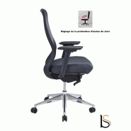 Fauteuil bureautique ALTOP - Gris foncé_3