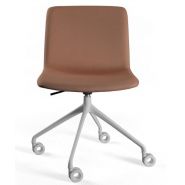 Koda Swiveling Metal - Chaise de bureau avec pied en métal noir ou alu, coque tapissée et options de mécaniques_3