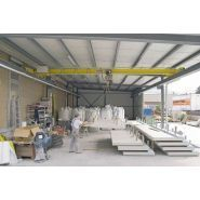 Pont roulant supérieur monopoutre ou bipoutre avec une capacité de charge jusqu'à 5000 kg - système autoportant - GIS_4