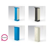 Armoire de recharge extérieure pour batteries de vélos électriques - 4 casiers certifiés IP44 - Dimensions 600x500x2095 mm_3