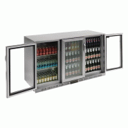 Arrière-bar trois portes pivotantes Série G inox 330L GL009 Polar_3