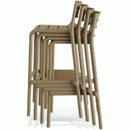 Calor - Tabouret de bar empilable en polypropylène Sable_3