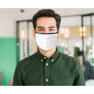 Masque facial lavable en coton - 2 couches - Taille adulte - Réutilisable - Couleur noire_3