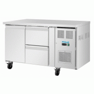 Table réfrigérée positive série U 1 porte 2 tiroirs UA108 Polar_3