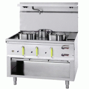 Fourneau wok 3 bruleurs jumbo avec rideau d'eau asia ii cr BERTRAND - jumbo_3