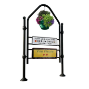 Panneau entrée de ville Province - Hauteur 3140 mm - Largeur 1722 mm - 4 pommeaux au choix - Structure acier_3