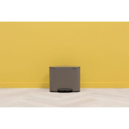 Poubelle à pédale Brabantia Bo -11 + 23 litres - Platinum UGS121203_3