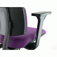 Siège de bureau Wi max avec renfort lombaires - Sokoa - Violet, Réglable 3D, Oui, Sol dur_3