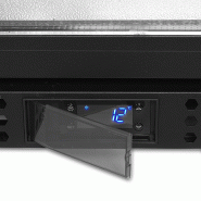 Arrière - bar 2 portes vitrées à charnières et 4 clayettes chromées - 188 L | Tefcold - BA21H_3