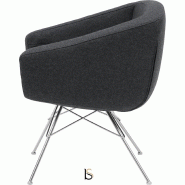 Fauteuil AIKO - Softline - Feld Anthracite 610_3