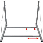 Vidaxl porte-pneus argenté acier 210353_3