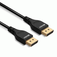 LINDY 0.5m DisplayPort 1.4 Cable Slim DP male to DP male_3