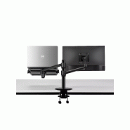 Bras articulé écran et ordinateur portable noir_3