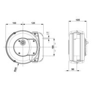 Enrouleur électrique à rappel automatique à ressort - 7 mètres - protection thermique IP42 - P105 - câble H05VV-F 3G1,5 mm²_3