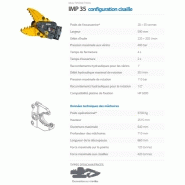 Multifonction Indeco IMP 35 - Configuration brise-roches, broyeur et cisailles - Acier HARDOX® ultra-résistant_3