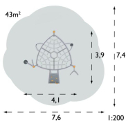 Structure multi-jeux 5 à 12 ans - Agito Corro gris - 8002167-2 - Hags - Fondation à enterrer_3