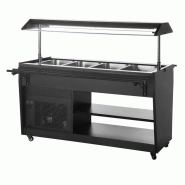 Buffet réfrigéré série G noir 4 GN1/1 PG007 Polar_3