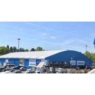 Entrepôt logistique constituée d'une charpente en aluminium arrondie - Neivalu Oxygen_3