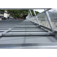 Garde corps fixe sur joint debout - montant profilé en aluminium - GM_3