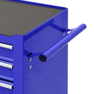 Vidaxl chariot à outils avec 4 tiroirs acier bleu 147188_3