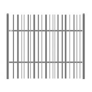 Clôture métallique LIPPI avec barreaudage original et relief raffiné