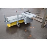 Balayeuse orientable Attec - nettoyage général de débris ou de neige - déplacement manuel 30° gauche/droite - roues anti-usure_3