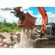 Godets concasseurs pour broyage des déchets - Viper Crusher VPCV-22 - Vipermetal - Moteur à tambour rotatif lent - Matériaux difficiles_3